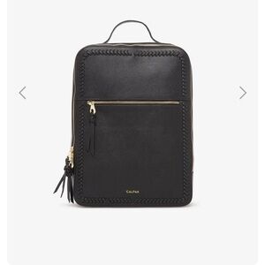 Calpak Black Backpack with Gold Accents
